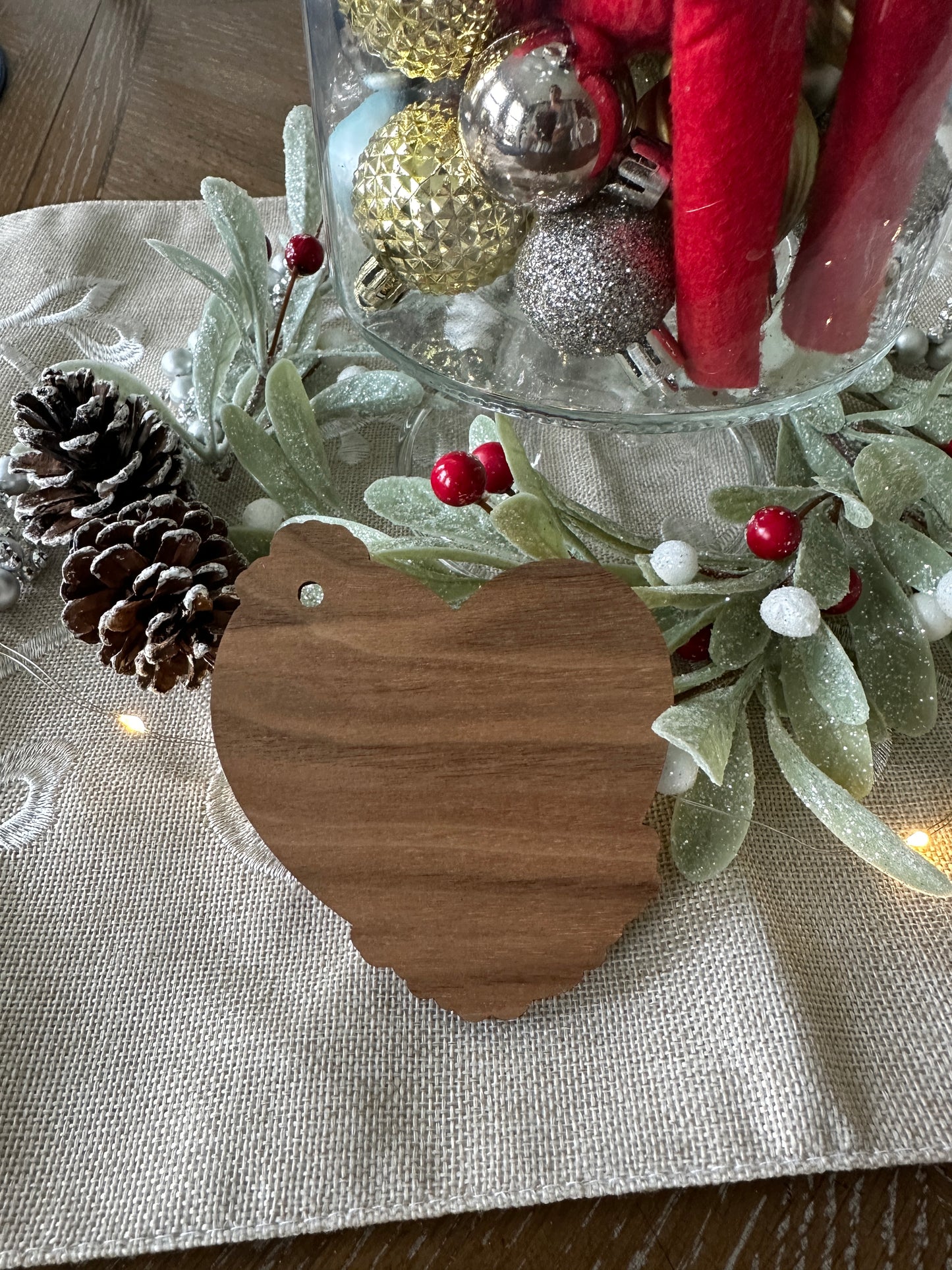 Custom laser engraved “The Best Day” ornament